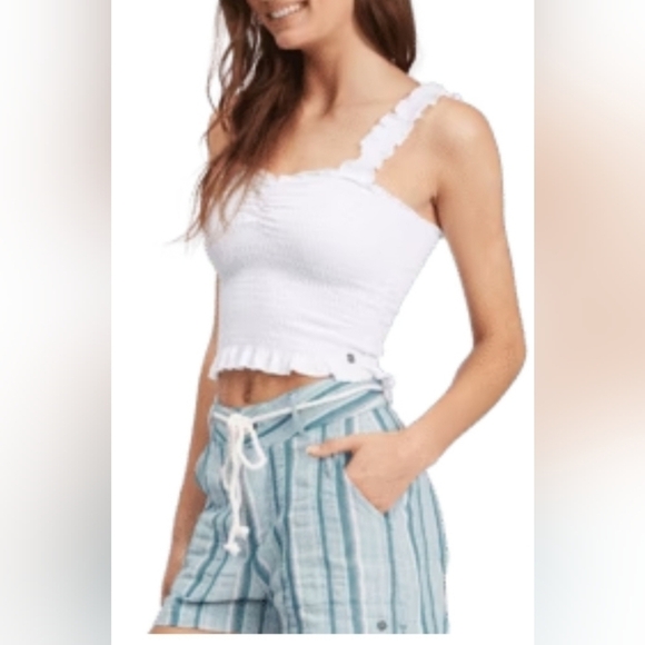 Roxy Sailing Dream Shorts MEDIUM BLUE & WHITE - Picture 8 of 10